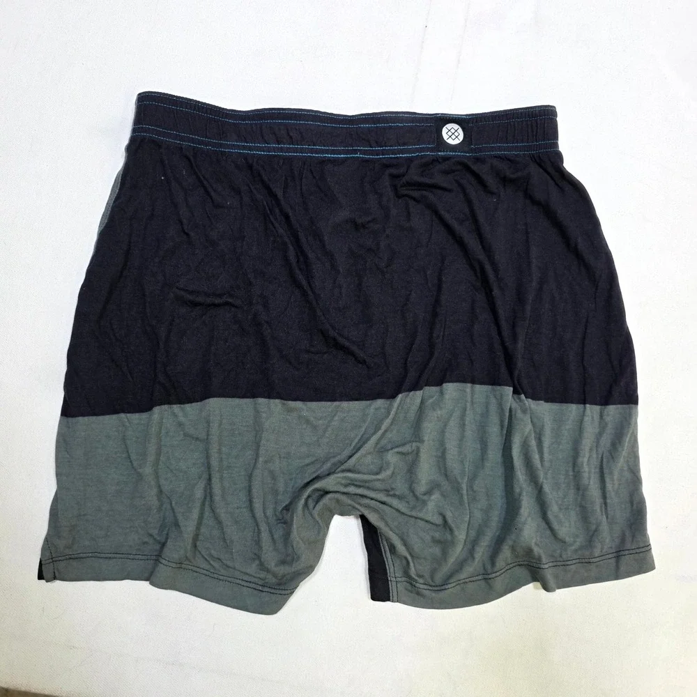 Stance The Mercato Boxer Shorts Mens Small Grey Black Colorblock Modal Underwear